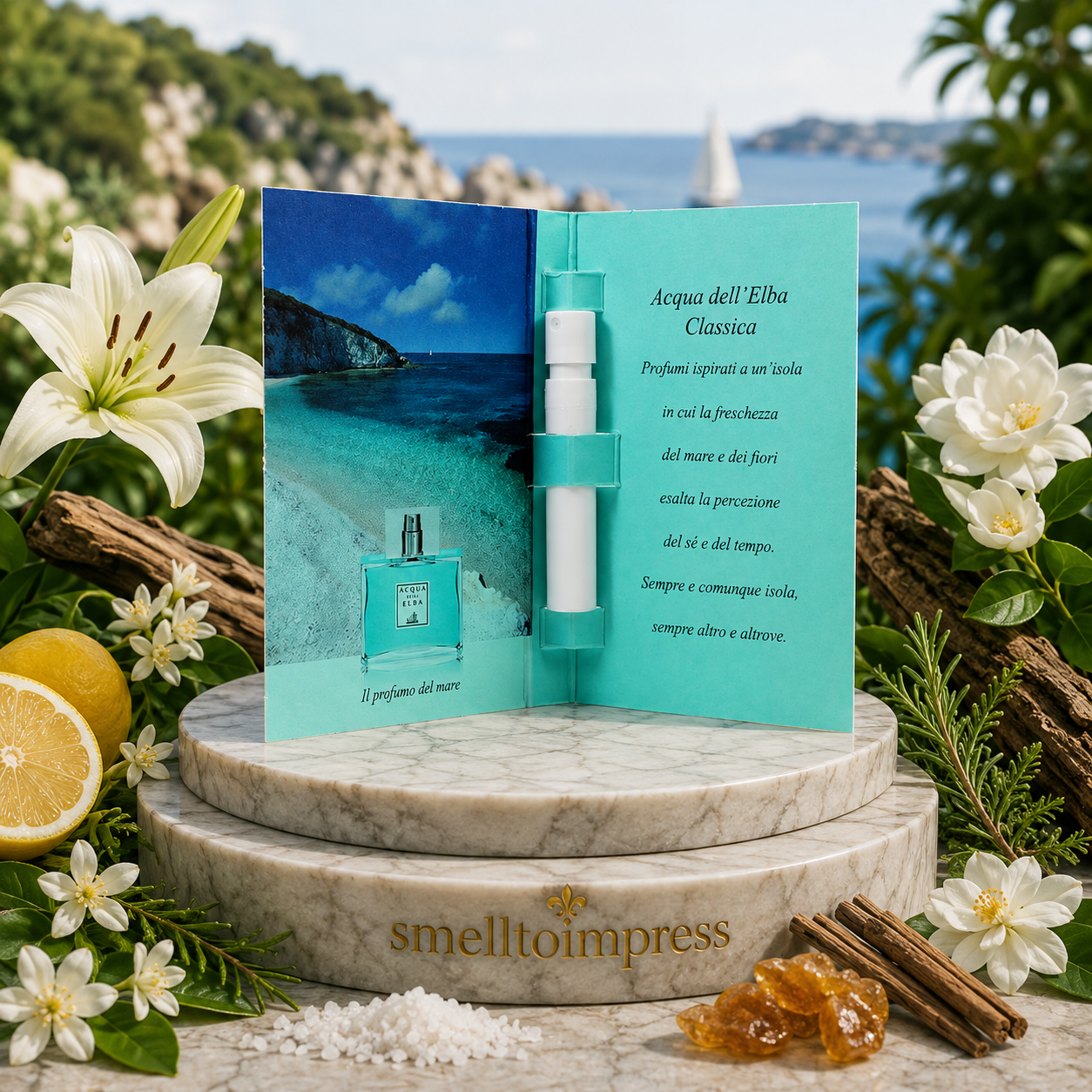 zdjęcie oficjalnej próbki perfum Acqua dell' Elba Classica 1,2 ml 0,04 fl. oz