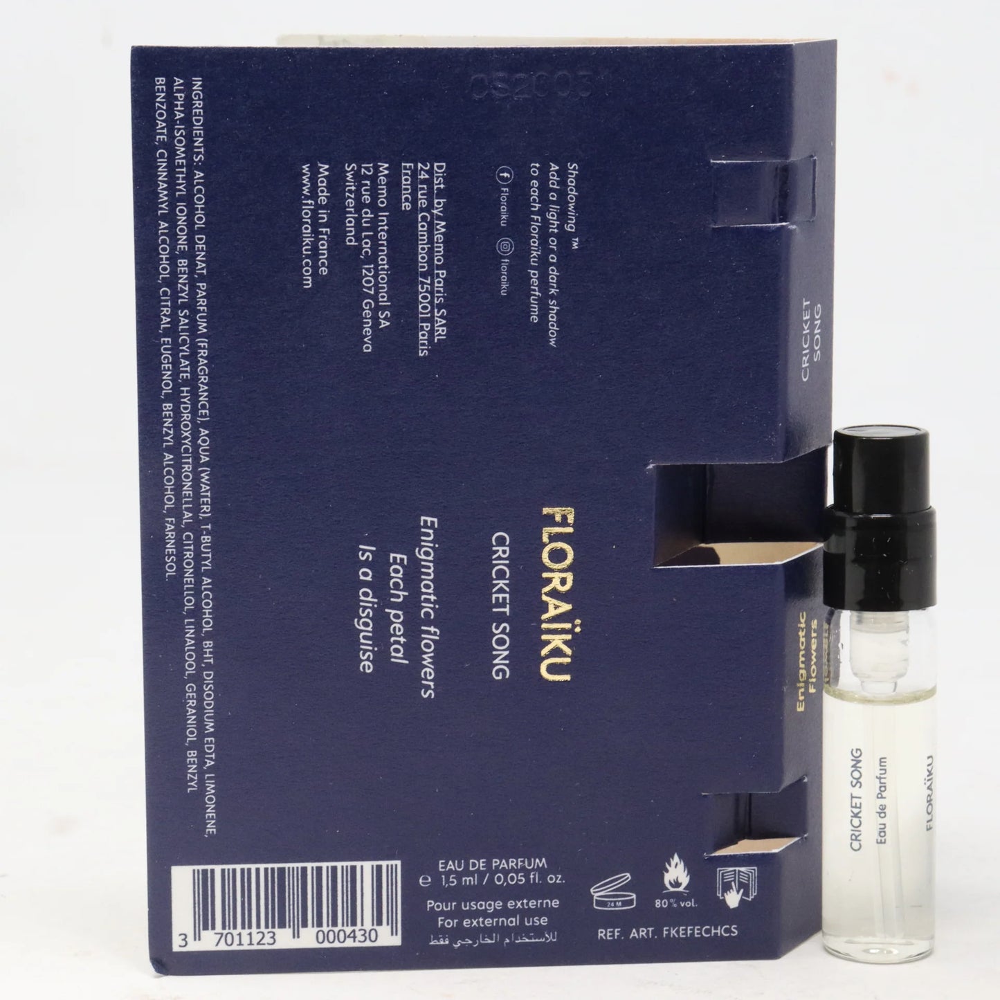 oficjalna próbka perfum Floraiku Cricket Song 1,5 ml