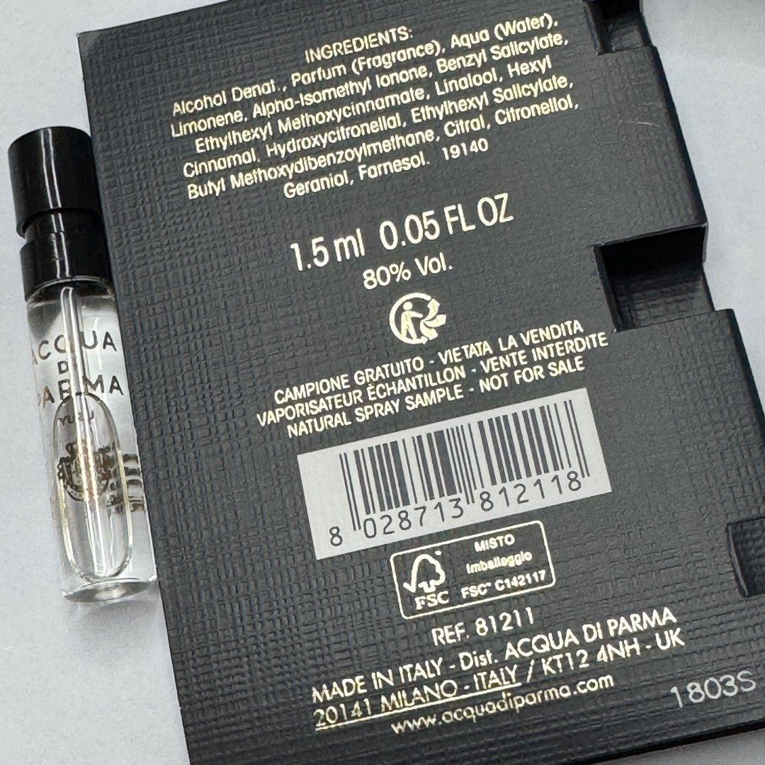 Acqua Di Parma Yuzu Edp 1,5 ml 0,05 fl. uncja oficjalna próbka perfum