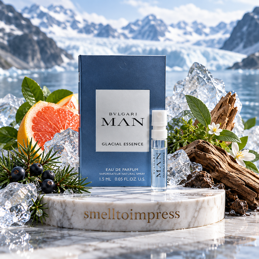 zdjęcie oficjalnej próbki perfum Bvlgari Man Glacial Essence 1,5 ml