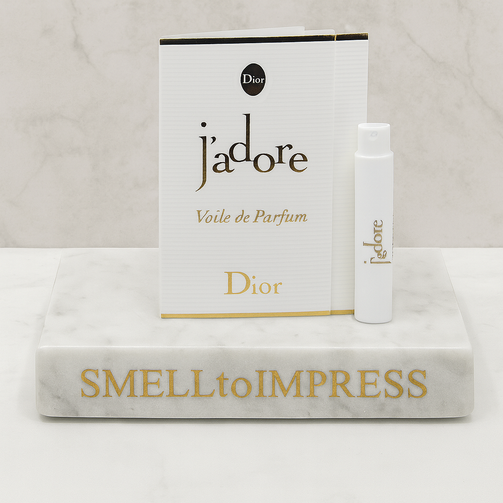 zdjęcie oficjalnych próbek perfum CHRISTIAN DIOR JADORE VOILE DE PARFUM 1ML