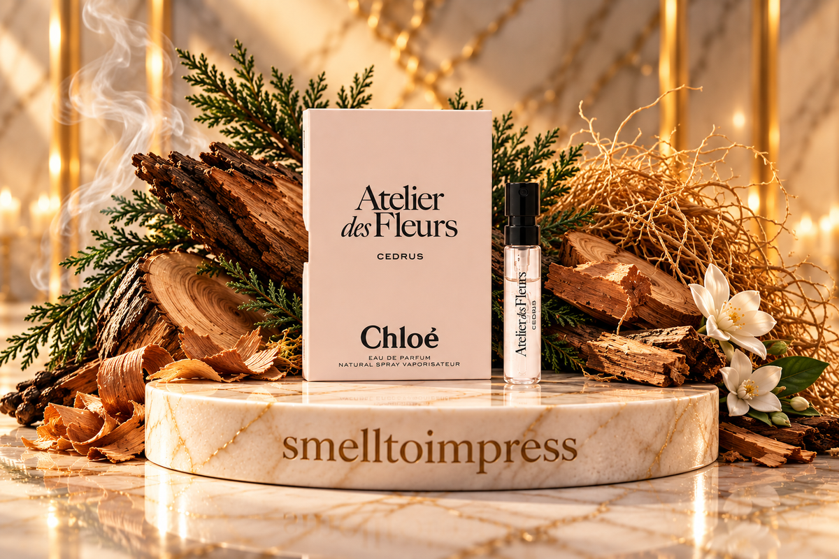 zdjęcie próbki perfum Chloe Atelier des Fleurs Cedrus Eau De Parfum 1,2 ml