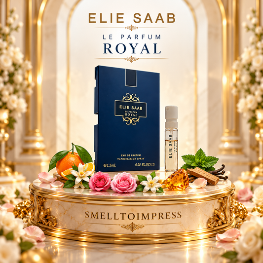 zdjęcie oficjalnej próbki perfum Elie Saab Le Parfum Royal od Smelltoimpress 1,5 ml