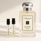 Próbki perfum Jo Malone Silver Birch & Lavender Cologne 1 ml obok perfum Jo Malone Silver Birch 100 ml