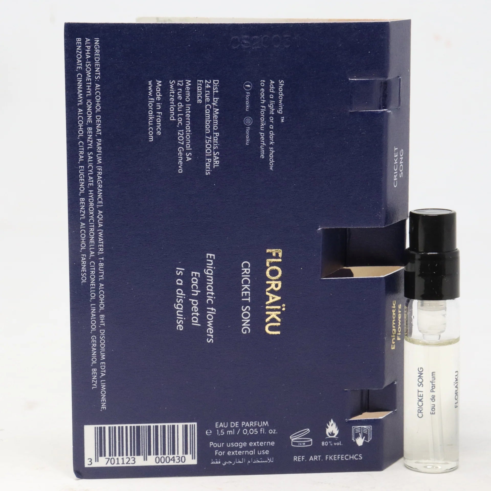 oficjalna próbka perfum Floraiku Cricket Song 1,5 ml