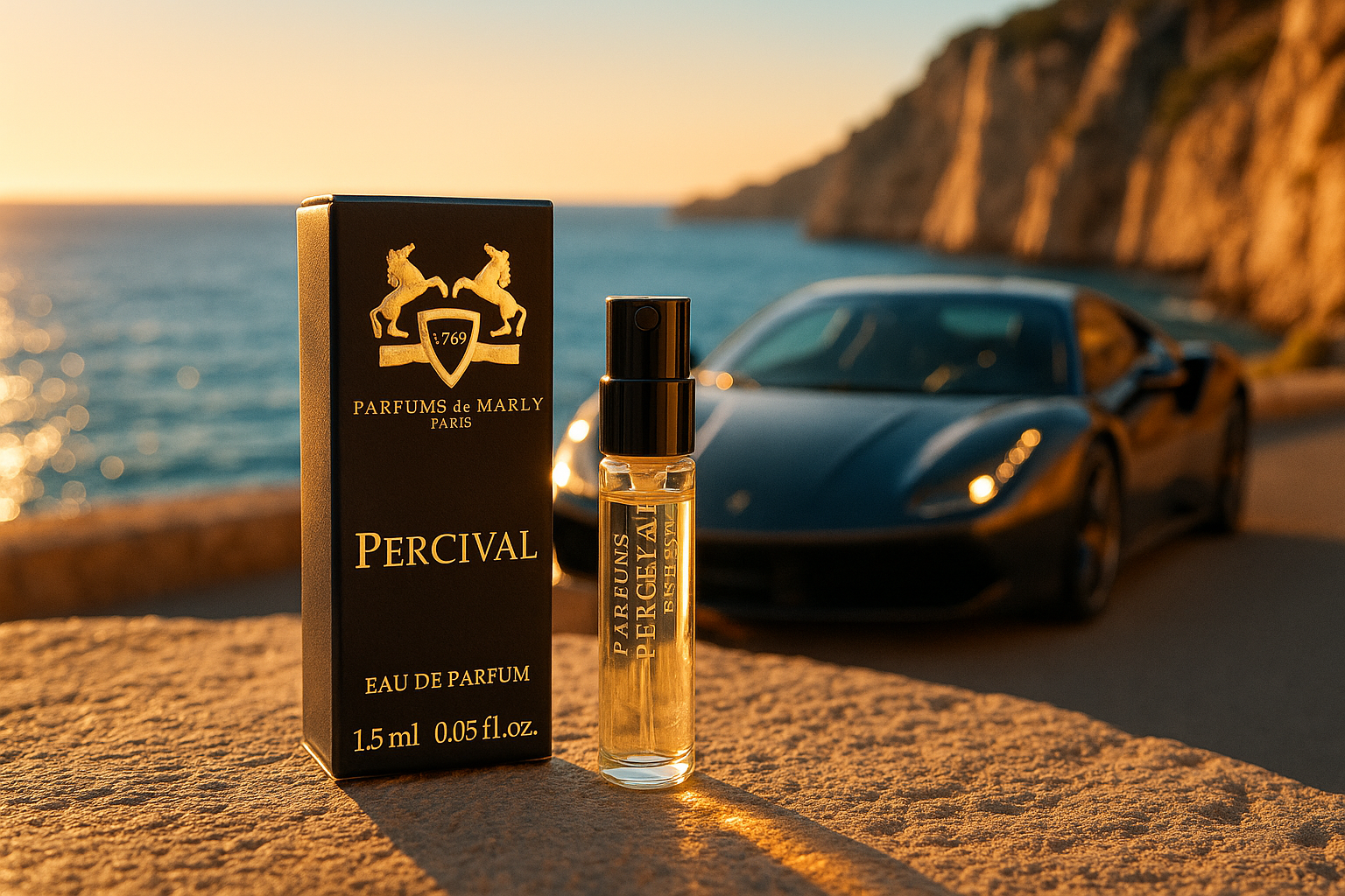 Parfums De Marly Percival oficjalna próbka zapachu 1,5 ml 0,05 uncji płynu tester perfum