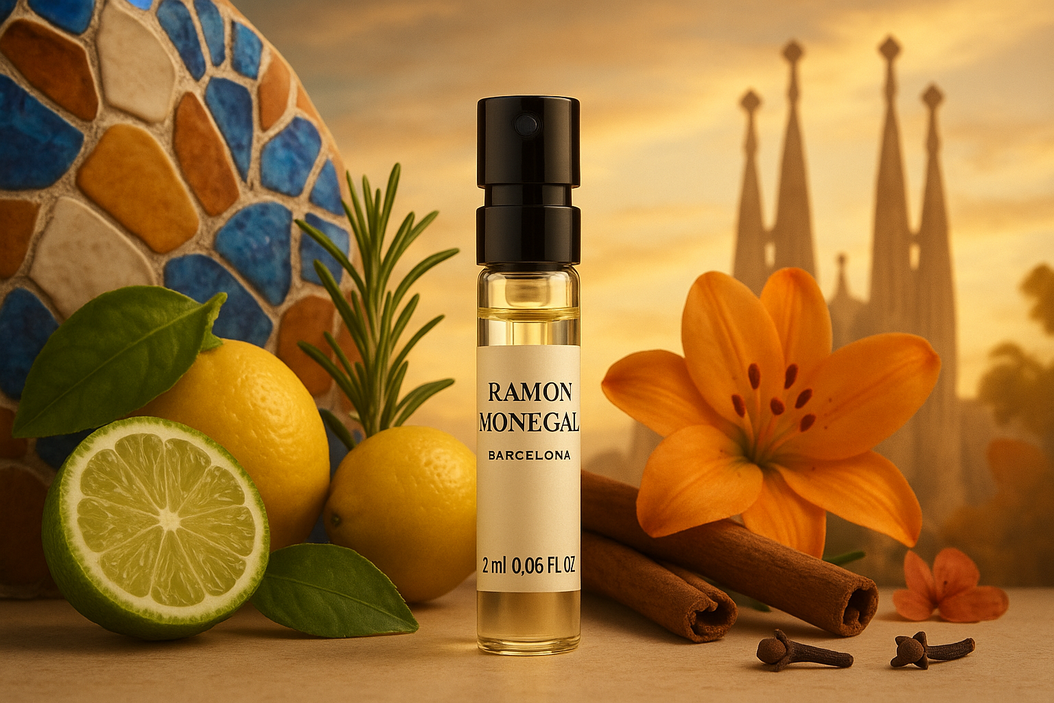 Oficjalna próbka perfum Ramon Monegal Barcelona 2ml 0,06 fl.o.z. tester perfum