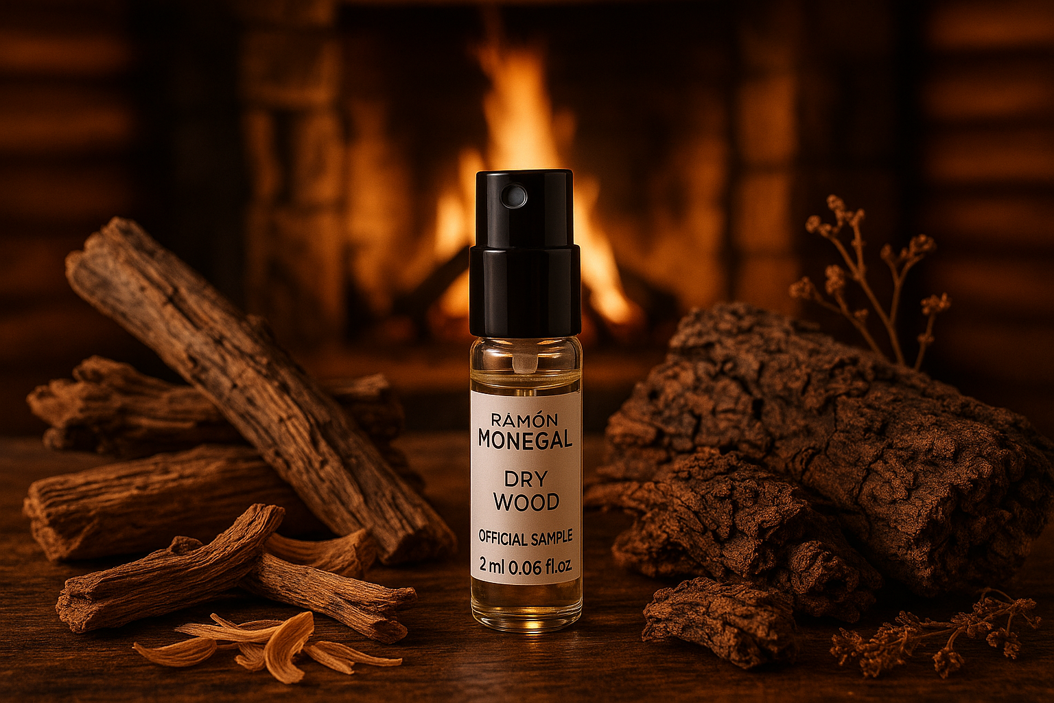 Oficjalna próbka perfum Ramon Monegal Dry Wood 2ml 0.06 fl.o.z. tester perfum