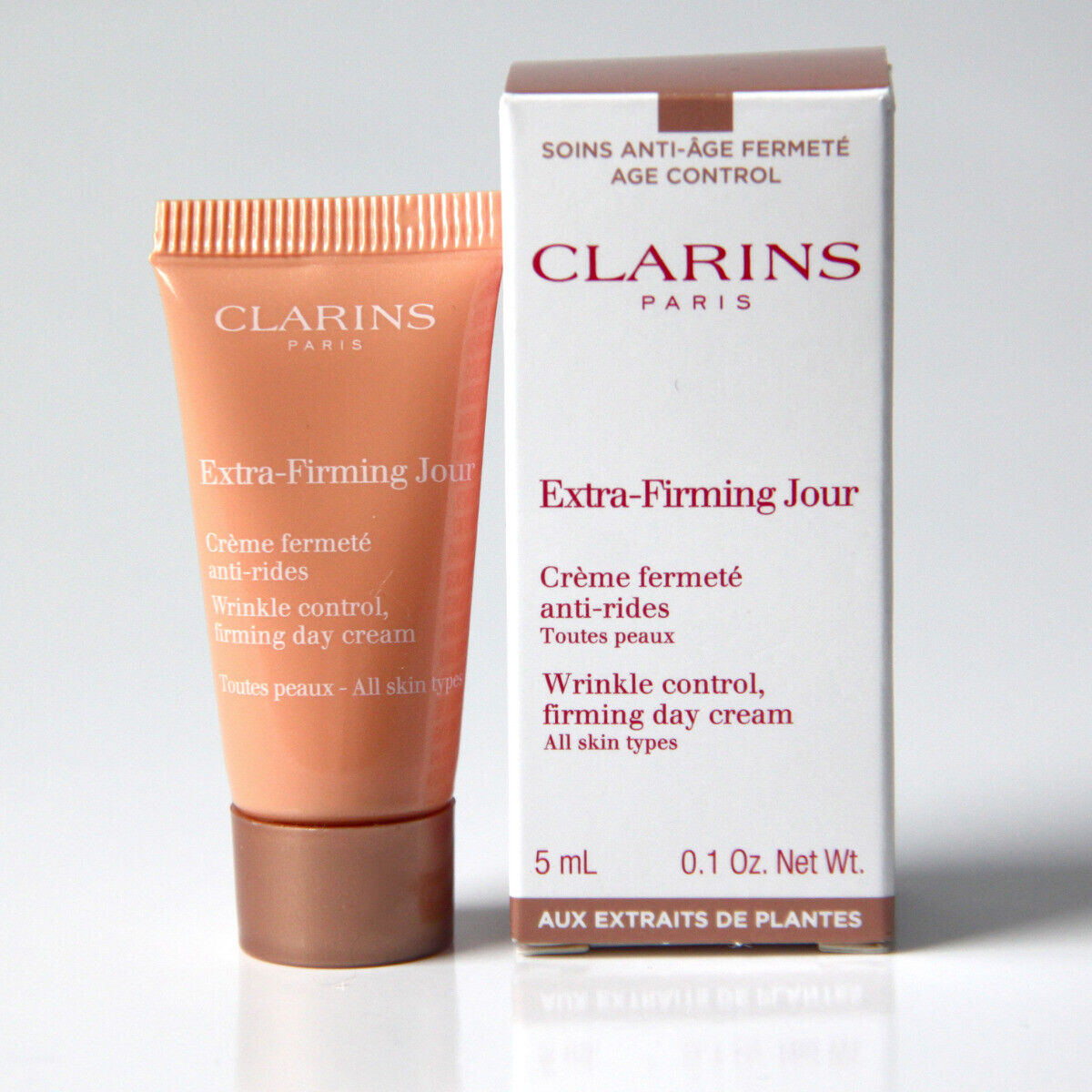 Próbka mini kosmetyków pielęgnacyjnych Clarins Extra-Firming Jour 5 ml, 0,1 uncji. Do wszystkich rodzajów skóry