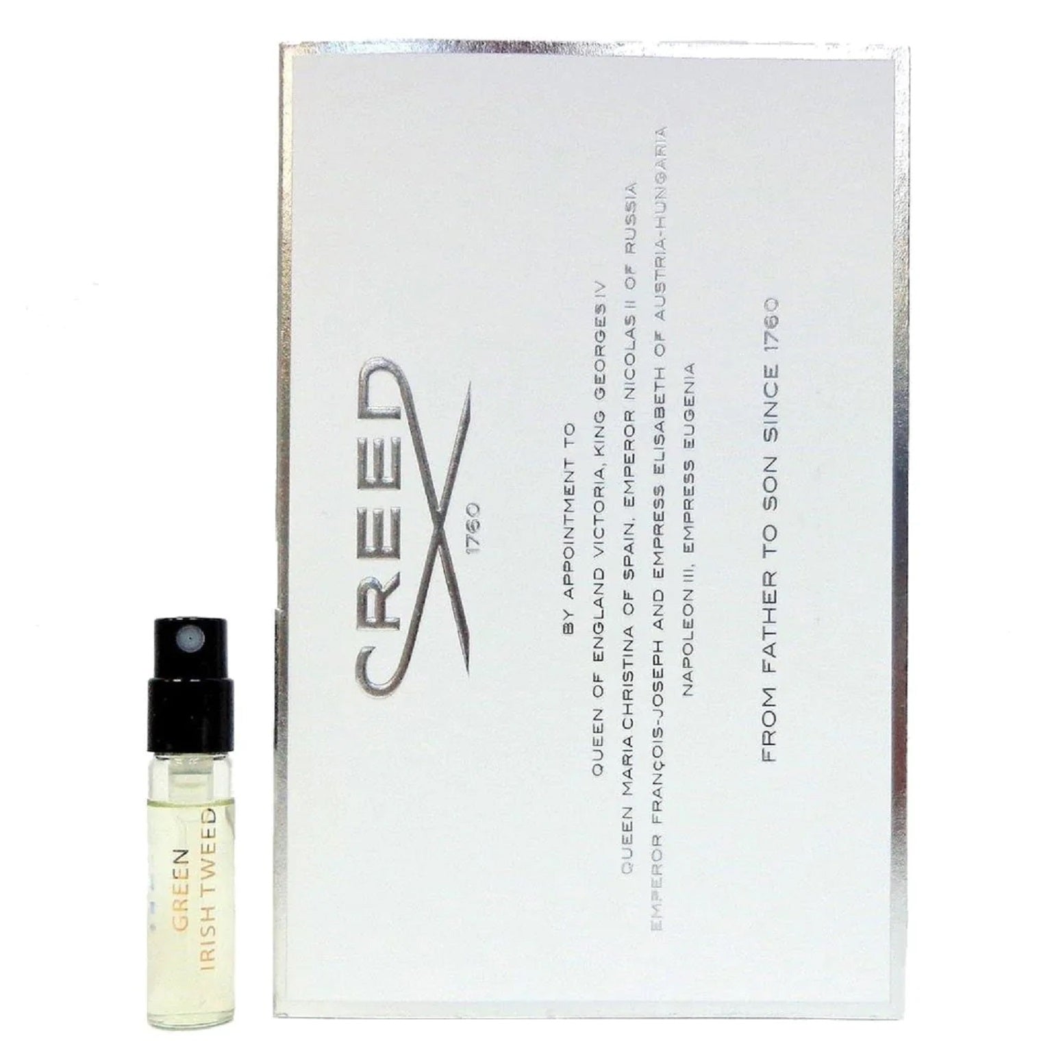 Creed Green Irish Tweed edp 2,5 ml 0,08 fl. o.z. 液量オンス公式香水サンプル, Creed Green Irish Tweed edp 2.5ml 0.08 fl. o.z. официална парфюмна проба, Creed Green Irish Tweed edp 2.5ml 0.08 fl. o.z. échantillon de parfum officiel, Creed Green Irish Tweed edp 2,5 