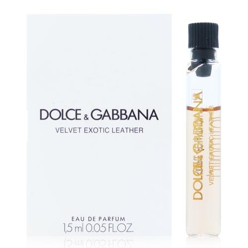 Aksamitna egzotyczna skóra Dolce & Gabbana 1,5 ml 0,05 fl. o.z. officiel parfumstalen, Velvet Exotic Leather By Dolce & Gabbana 1,5ml 0,05 fl. o.z. échantillon de parfum officiel, Velvet Exotic Leather By Dolce & Gabbana 1,5 ml 0,05 fl. o.z. virallin