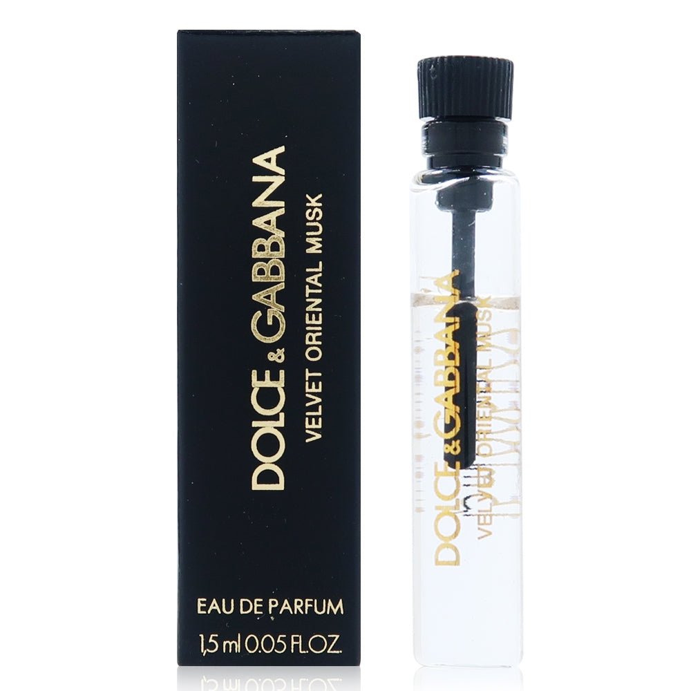 Aksamitne orientalne piżmo Dolce & Gabbana 1,5 ml 0,05 fl. o.z. oficiální vzorek parfému, Velvet Oriental Musk By Dolce & Gabbana 1,5 ml 0,05 fl. o.z. επίσημο δείγμα αρώματος, Aksamitne orientalne piżmo marki Dolce & Gabbana 1,5 ml 0,05 fl. o.z. ofic