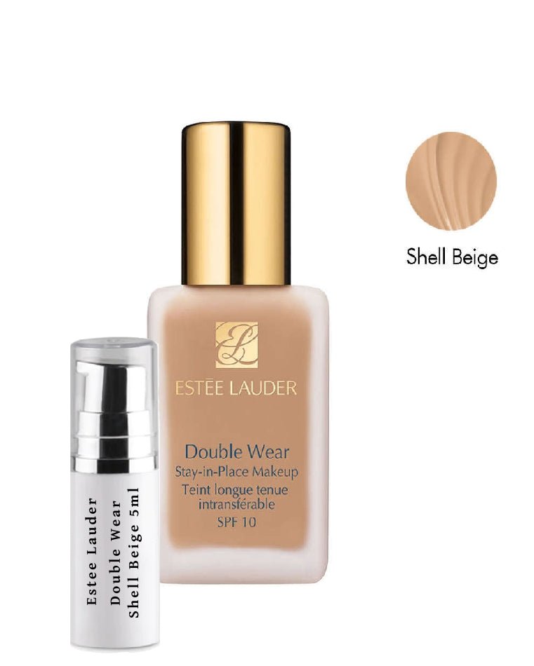 Próbki podkładu Estee Lauder Double Wear w odcieniu Shell Beige 4N1 o pojemności 5 ml