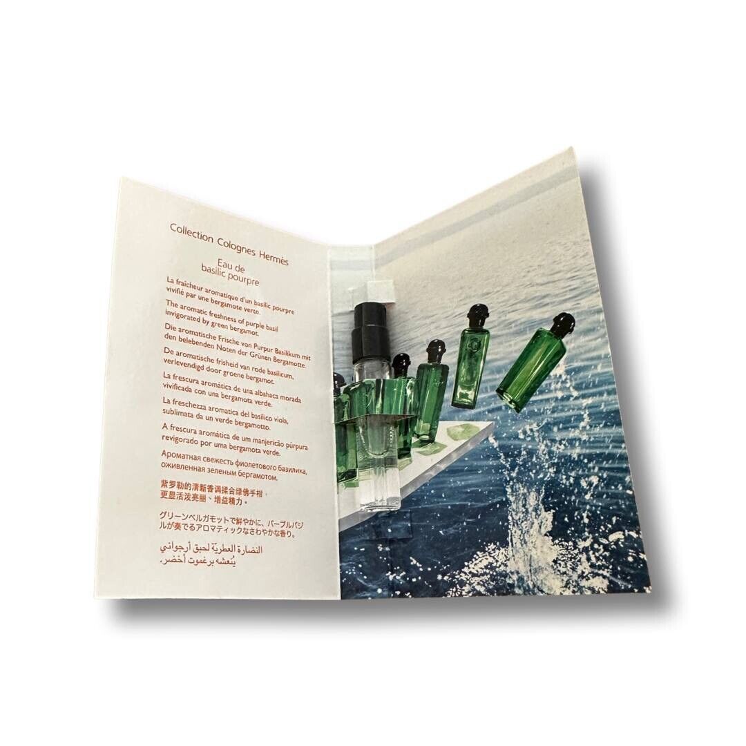 Hermes Woda bazyliowa nalewana 2 ml 0,06 fl. uncja oficjalna próbka zapachu