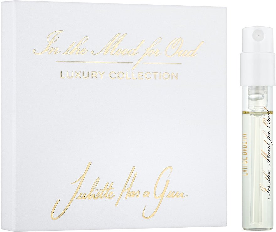 Juliette Has a Gun In the Mood for Oud 1.7ml Official perfume sample, Juliette Has a Gun In the Mood for Oud 1.7ml 液量オンス公式香水サンプル, Juliette Has a Gun In the Mood for Oud 1.7ml официална парфюмна проба, Juliette Has a Gun In the Mood for Oud 1.7ml écha
